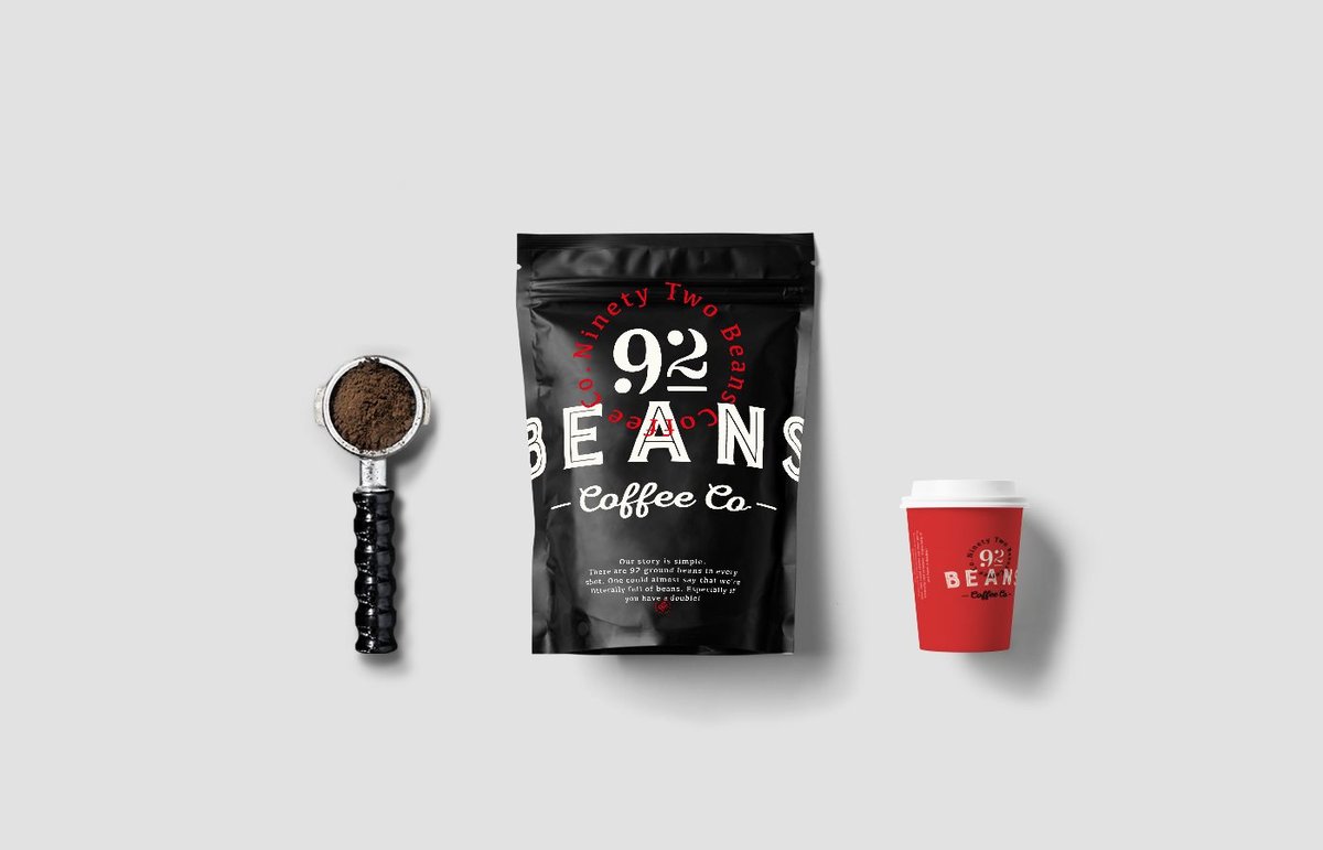 92 Beans食品標志設計