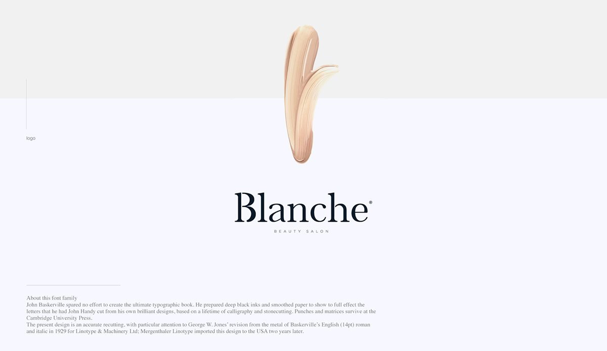 Blanche 美容院企業形象設計 標志設計