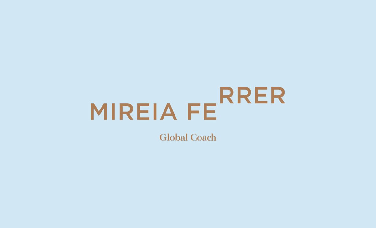 Mireia Ferrer全球教練平臺VI設計  標志設計