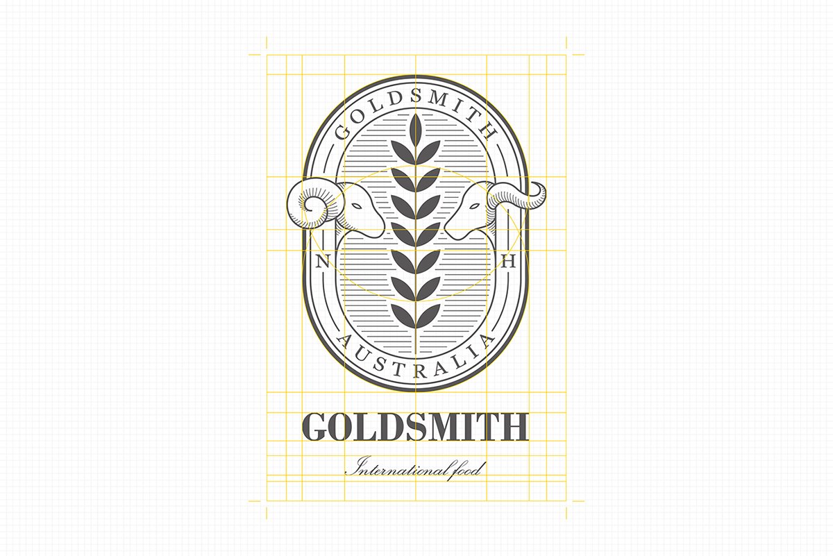 深圳VI設計  深圳VI策化  Goldsmith肉類品VI形象設計  標志設計