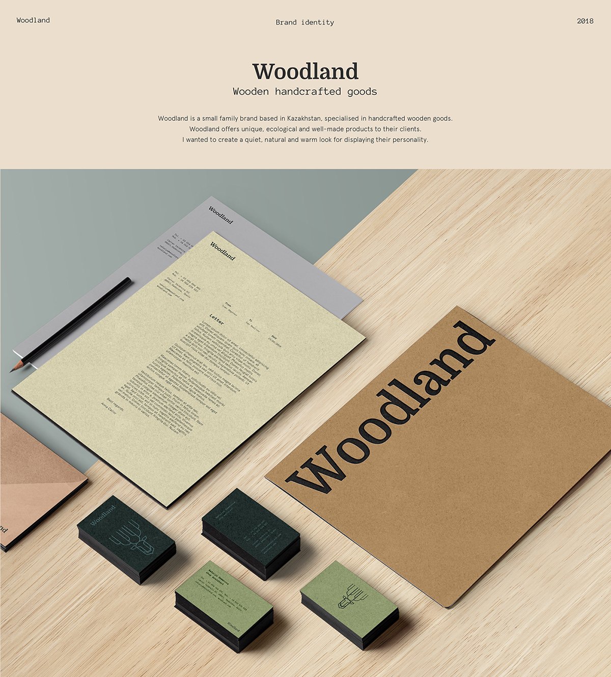 Woodland手工木制品品牌vi設計欣賞，手工木制品品牌，手工木制品品牌vi設計，家具品牌vi設計，家具品牌視覺形象識別設計，深圳vi設計，深圳品牌視覺形象識別設計，左右格局