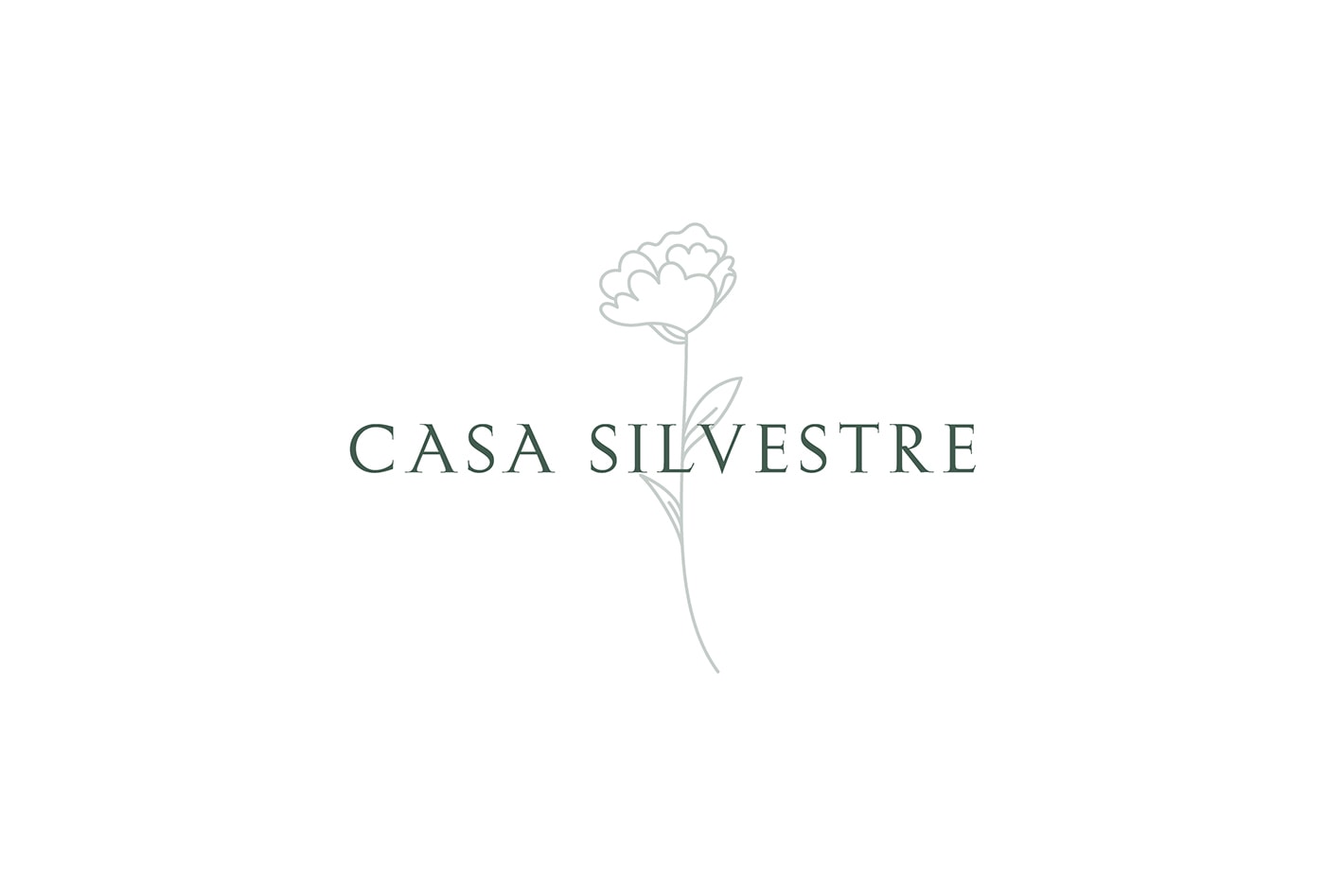 Casa Silvestre浪漫花店品牌logo設計與VI視覺設計，酒店VI設計，品牌視覺設計，企業VI設計，深圳VI設計，左右格局