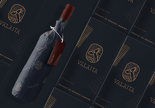 Valaita精致葡萄酒品牌VI設計——插圖包裝設計欣賞